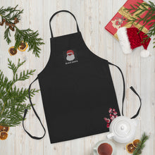 Load image into Gallery viewer, Black Santa : Embroidered Apron