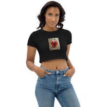 Load image into Gallery viewer, Heart Stronger Than Rain : Organic Crop Top