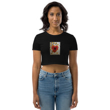 Load image into Gallery viewer, Heart Stronger Than Rain : Organic Crop Top