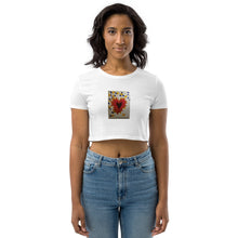 Load image into Gallery viewer, Heart Stronger Than Rain : Organic Crop Top