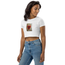 Load image into Gallery viewer, Heart Stronger Than Rain : Organic Crop Top