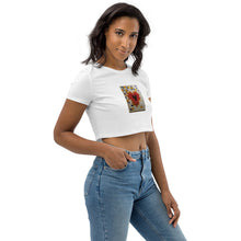 Load image into Gallery viewer, Heart Stronger Than Rain : Organic Crop Top