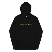 Load image into Gallery viewer, Customizable text: Unisex midweight hoodie
