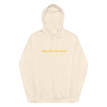 Load image into Gallery viewer, Customizable text: Unisex midweight hoodie