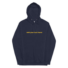 Load image into Gallery viewer, Customizable text: Unisex midweight hoodie