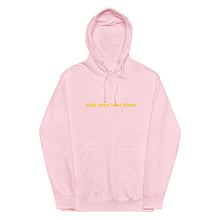 Load image into Gallery viewer, Customizable text: Unisex midweight hoodie