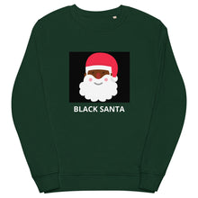 Load image into Gallery viewer, Black Santa : Unisex organic sweatshirt