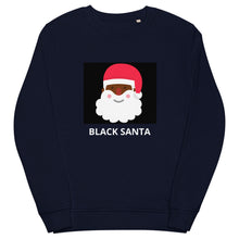 Load image into Gallery viewer, Black Santa : Unisex organic sweatshirt