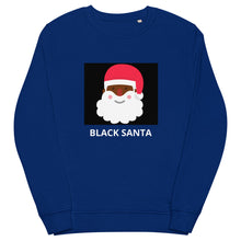 Load image into Gallery viewer, Black Santa : Unisex organic sweatshirt
