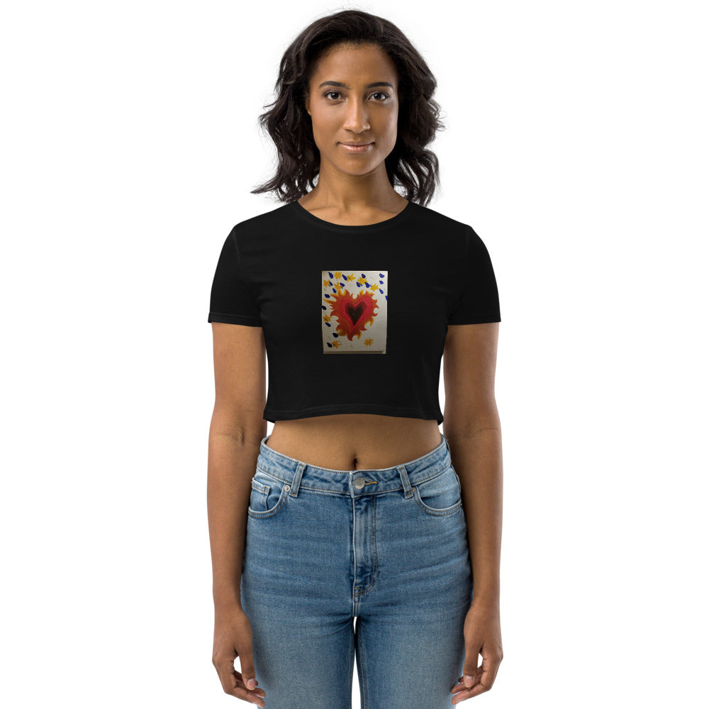 Heart Stronger Than Rain : Organic Crop Top