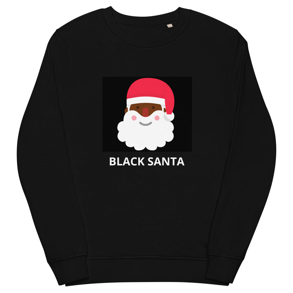 Black Santa : Unisex organic sweatshirt