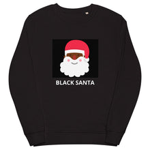 Load image into Gallery viewer, Black Santa : Unisex organic sweatshirt
