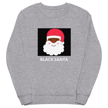 Load image into Gallery viewer, Black Santa : Unisex organic sweatshirt
