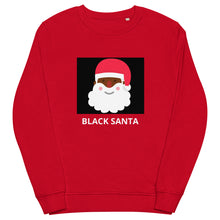 Load image into Gallery viewer, Black Santa : Unisex organic sweatshirt
