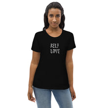 Load image into Gallery viewer, SELF LOVE : Women&#39;s fitted organic cotton tee
