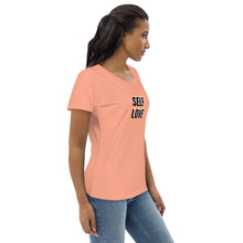 Load image into Gallery viewer, SELF LOVE : Women&#39;s fitted organic cotton tee
