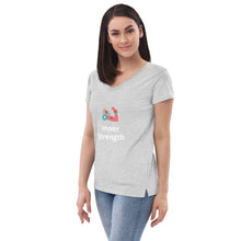 Load image into Gallery viewer, Inner Strength : Women’s recycled v-neck t-shirt
